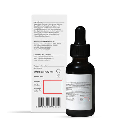 Minimalist 10% Niacinamide Serum with Zinc, Face Serum for Oily & Acne-Prone Skin, Vitamin B3, Fragrance-Free, Non-Comedogeni