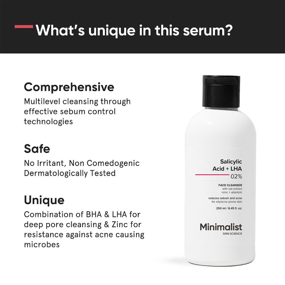 Minimalist 2% Salicylic Acid Face Wash with LHA for Oily and Combination Skin - packaging (10)