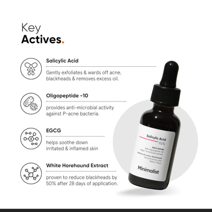 Minimalist 2% Salicylic Acid Serum, BHA Exfoliating Face Serum for Pore Cleansing and Oil Control - packaging (16)