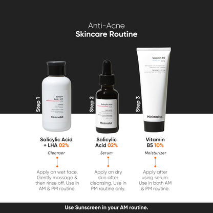 Minimalist 2% Salicylic Acid Serum, BHA Exfoliating Face Serum for Pore Cleansing and Oil Control - label detail (17)