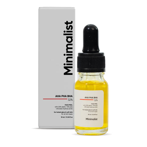 Minimalist 25% AHA + 2% BHA + 5% PHA Peeling Serum Solution, Facial Exfoliant