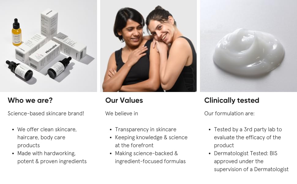 Minimalist Niacinamide 5% Serum with Hyaluronic Acid, Vitamin B3 Facial Serum - ingredients panel