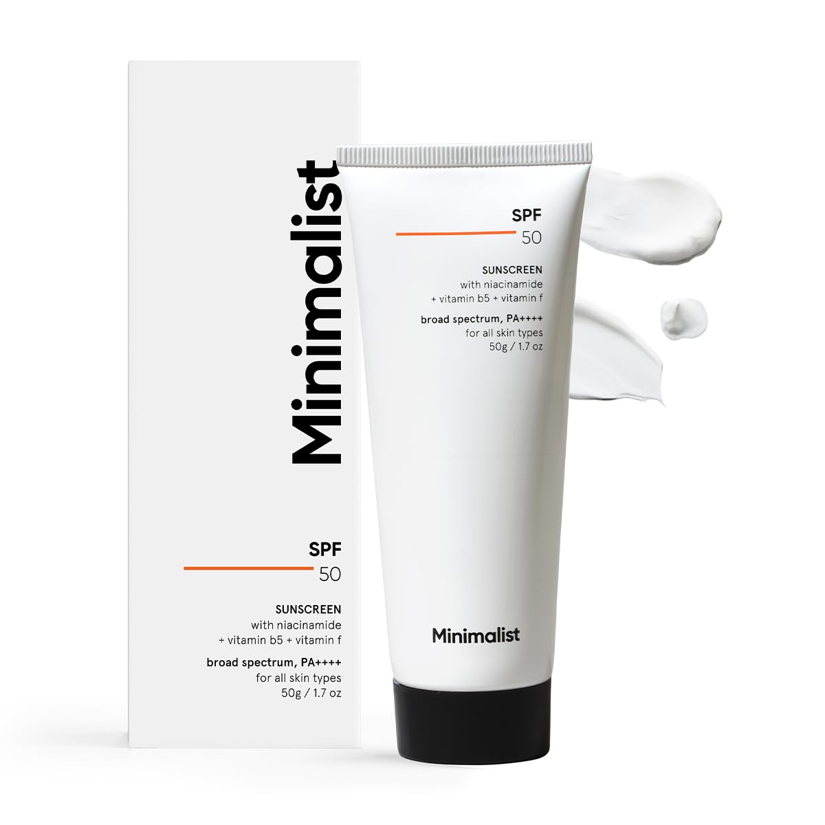 Minimalist Sunscreen SPF 50 PA+++ with Niacinamide & Multi-Vitamins, Broad Spectrum Face Sunscreen (30g-100g) (6)