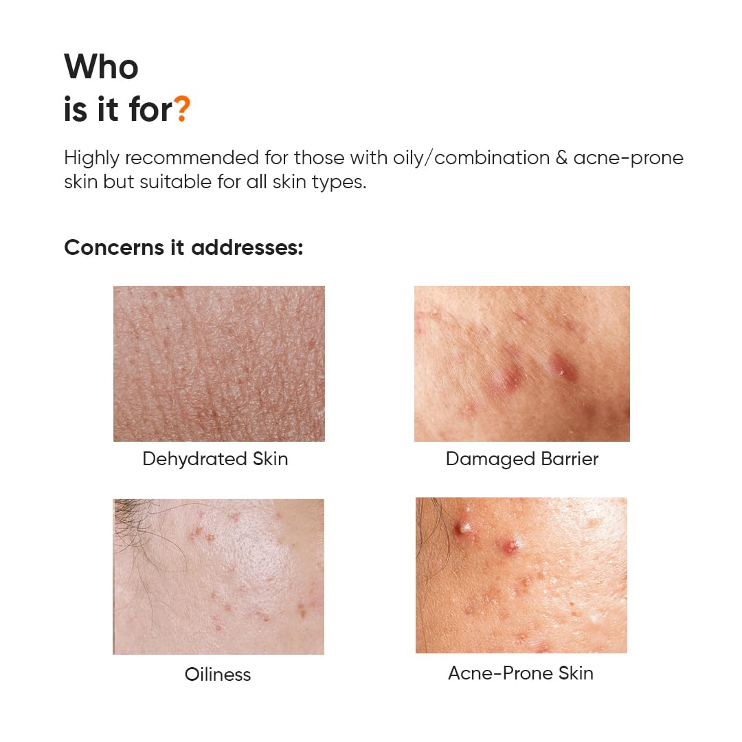 Minimalist Vitamin B5 10% Oil-Free Gel Moisturizer, Lightweight Face Moisturizer for Oily & Combination Skin - back view