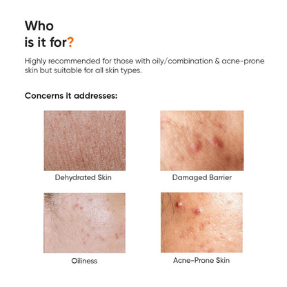 Minimalist Vitamin B5 10% Oil-Free Gel Moisturizer, Lightweight Face Moisturizer for Oily & Combination Skin - back view