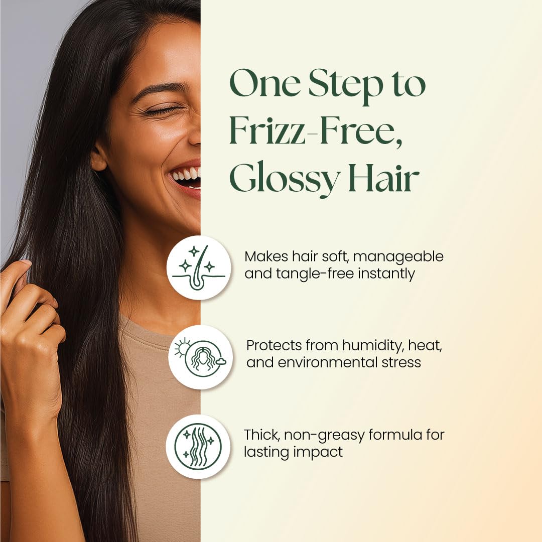 Moha Herbal Hair Serum with Hibiscus, Flaxseed & Water Lily for Dry and Healthy Hair | Enhance Shine, Softness, & Smoothness,