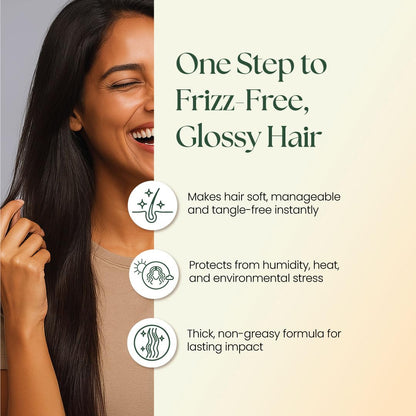 Moha Herbal Hair Serum with Hibiscus, Flaxseed & Water Lily for Dry and Healthy Hair | Enhance Shine, Softness, & Smoothness,