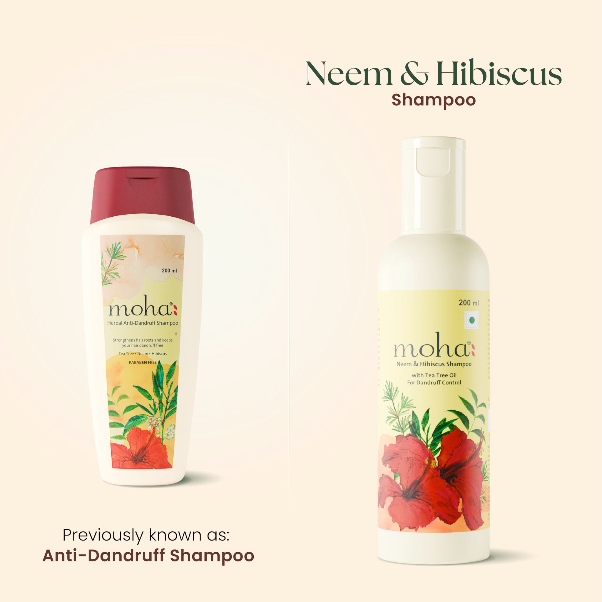 Moha Herbal Shampoo With Amla, Aloe, Bhringraj & Brahmi for Cleansing, Nourishing & Strengthens Hair Roots and Scalp | Hair G