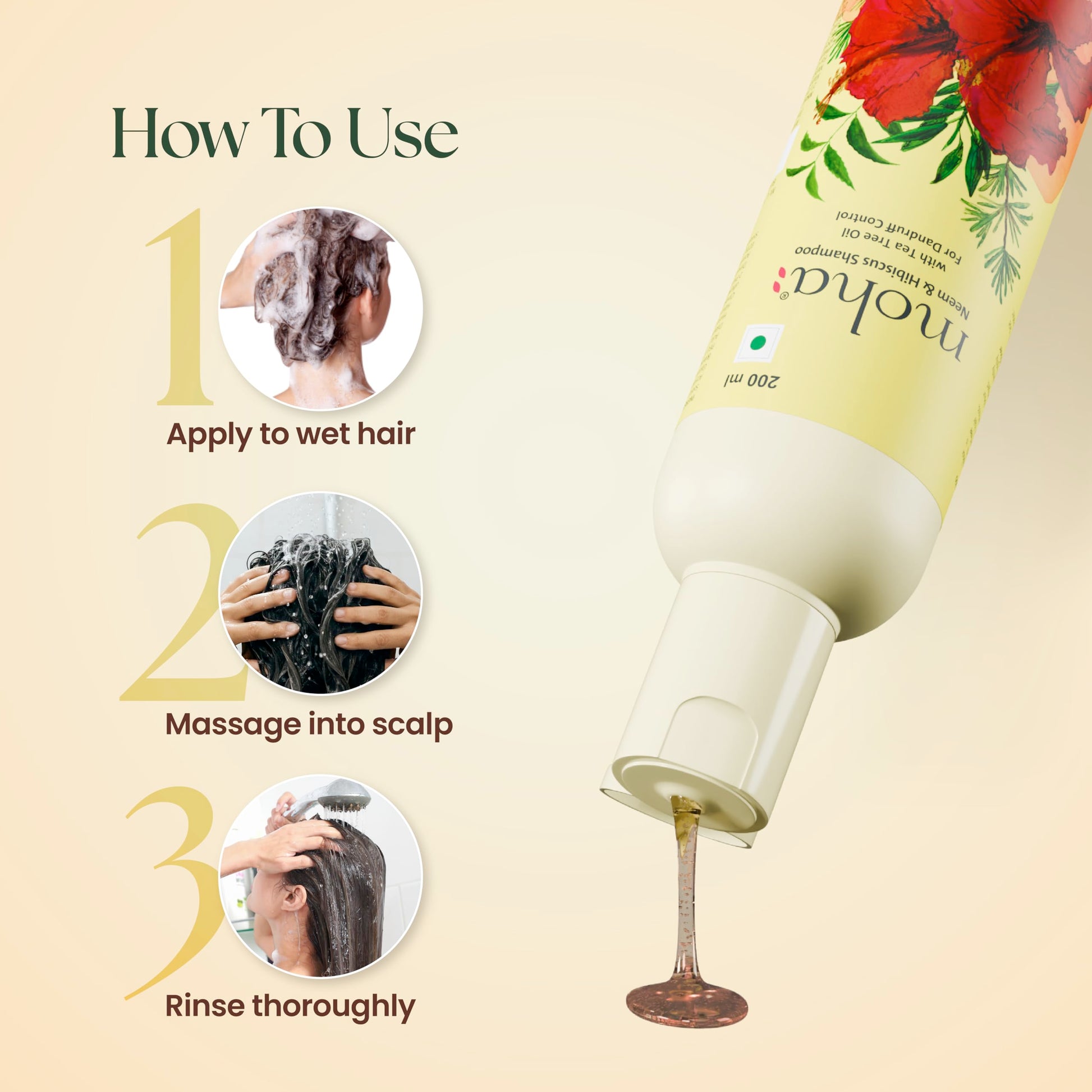 Moha Herbal Shampoo With Amla, Aloe, Bhringraj & Brahmi for Cleansing, Nourishing & Strengthens Hair Roots and Scalp | Hair G
