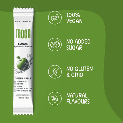 Moon Lunar Blueberry Hydration booster | Drink Mix With Enriching Nutrients | Low Sugar energy Drink Mix | 100% Natural & Hea