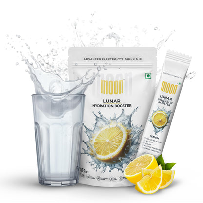 Moon Lunar Blueberry Hydration booster | Drink Mix With Enriching Nutrients | Low Sugar energy Drink Mix | 100% Natural & Hea