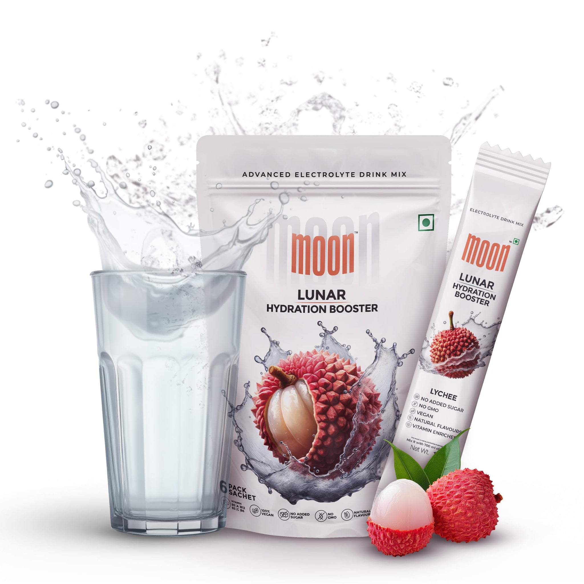Moon Lunar Blueberry Hydration booster | Drink Mix With Enriching Nutrients | Low Sugar energy Drink Mix | 100% Natural & Hea