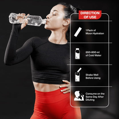 Moon Lunar Blueberry Hydration booster | Drink Mix With Enriching Nutrients | Low Sugar energy Drink Mix | 100% Natural & Hea