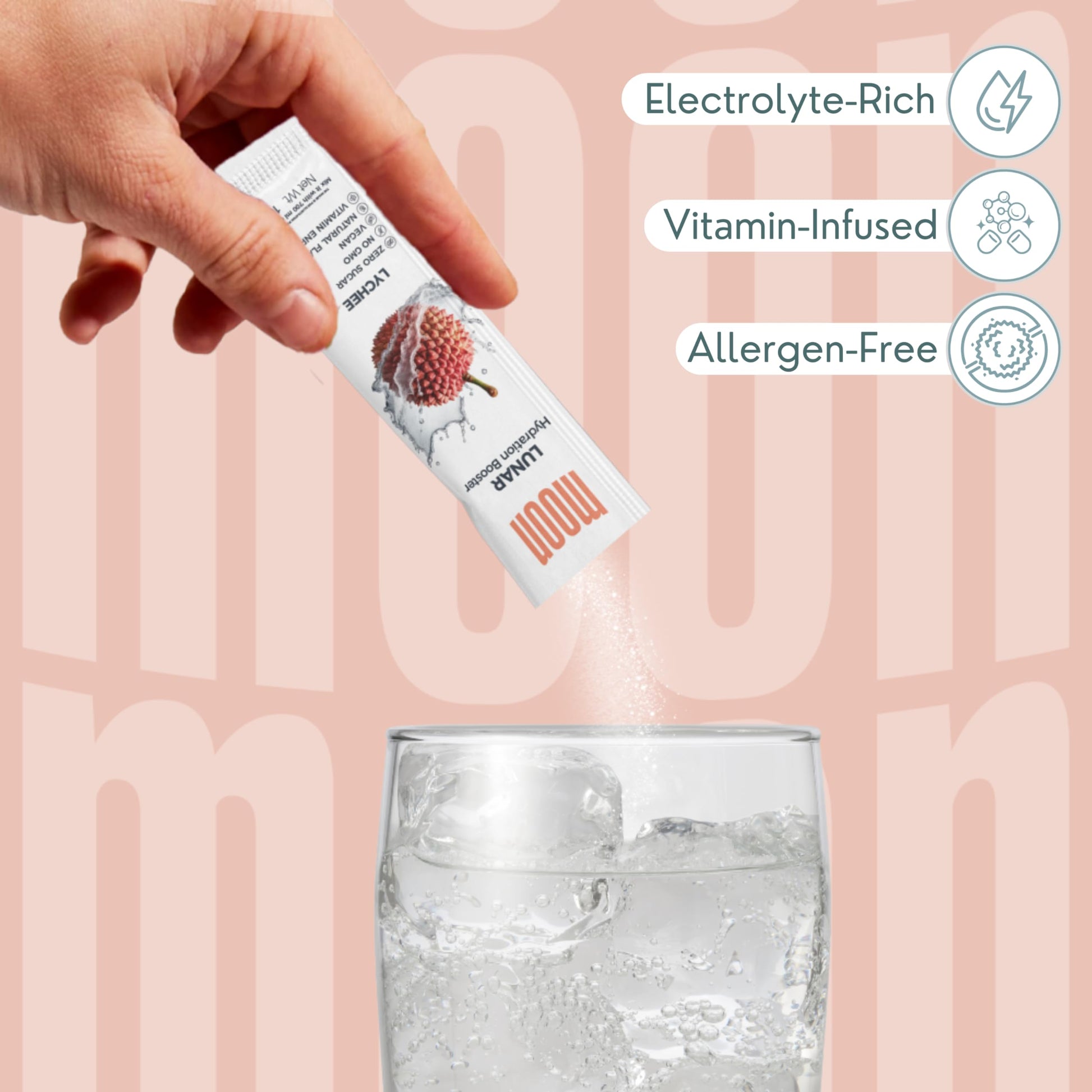 Moon Lunar Blueberry Hydration booster | Drink Mix With Enriching Nutrients | Low Sugar energy Drink Mix | 100% Natural & Hea