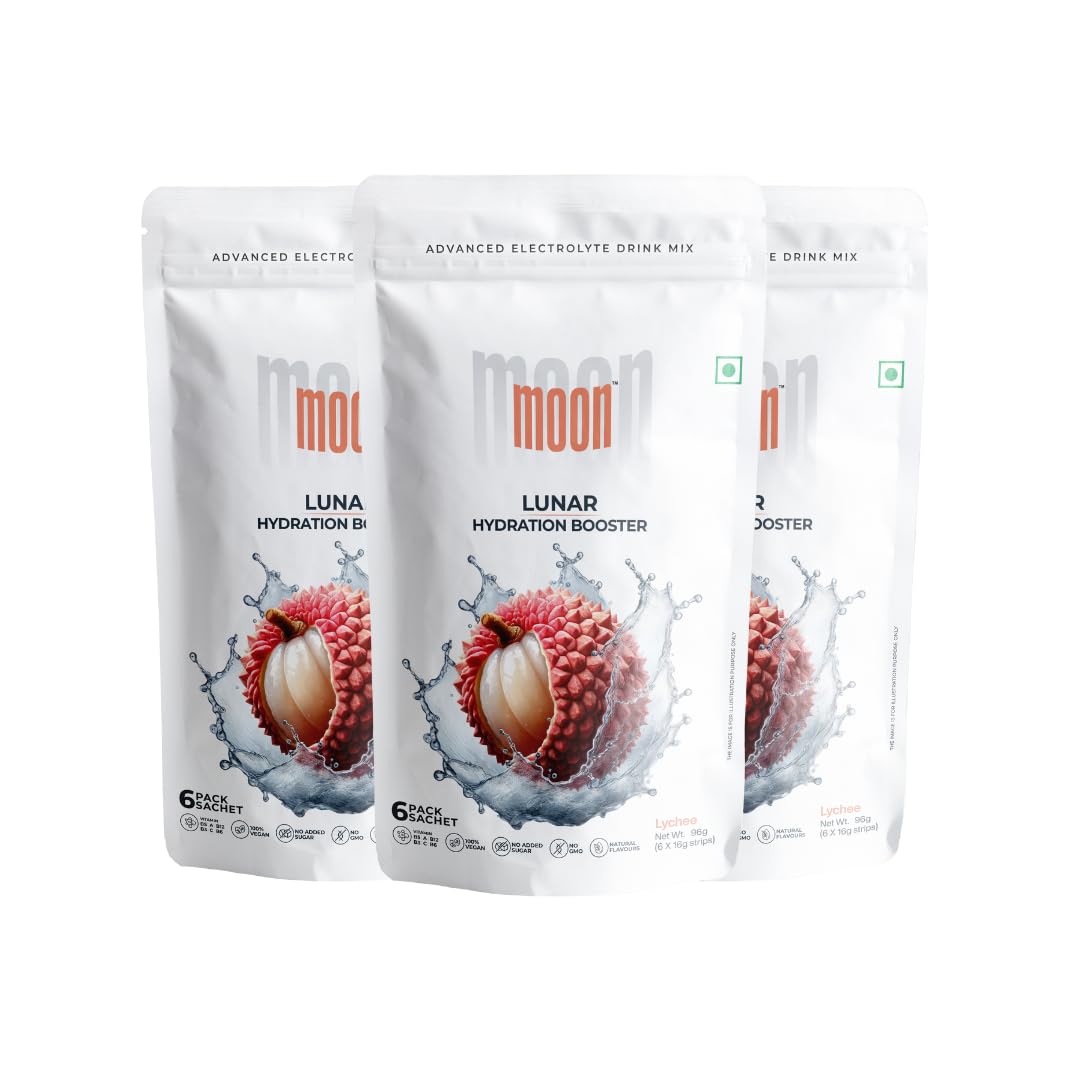Moon Lunar Blueberry Hydration booster | Drink Mix With Enriching Nutrients | Low Sugar energy Drink Mix | 100% Natural & Hea
