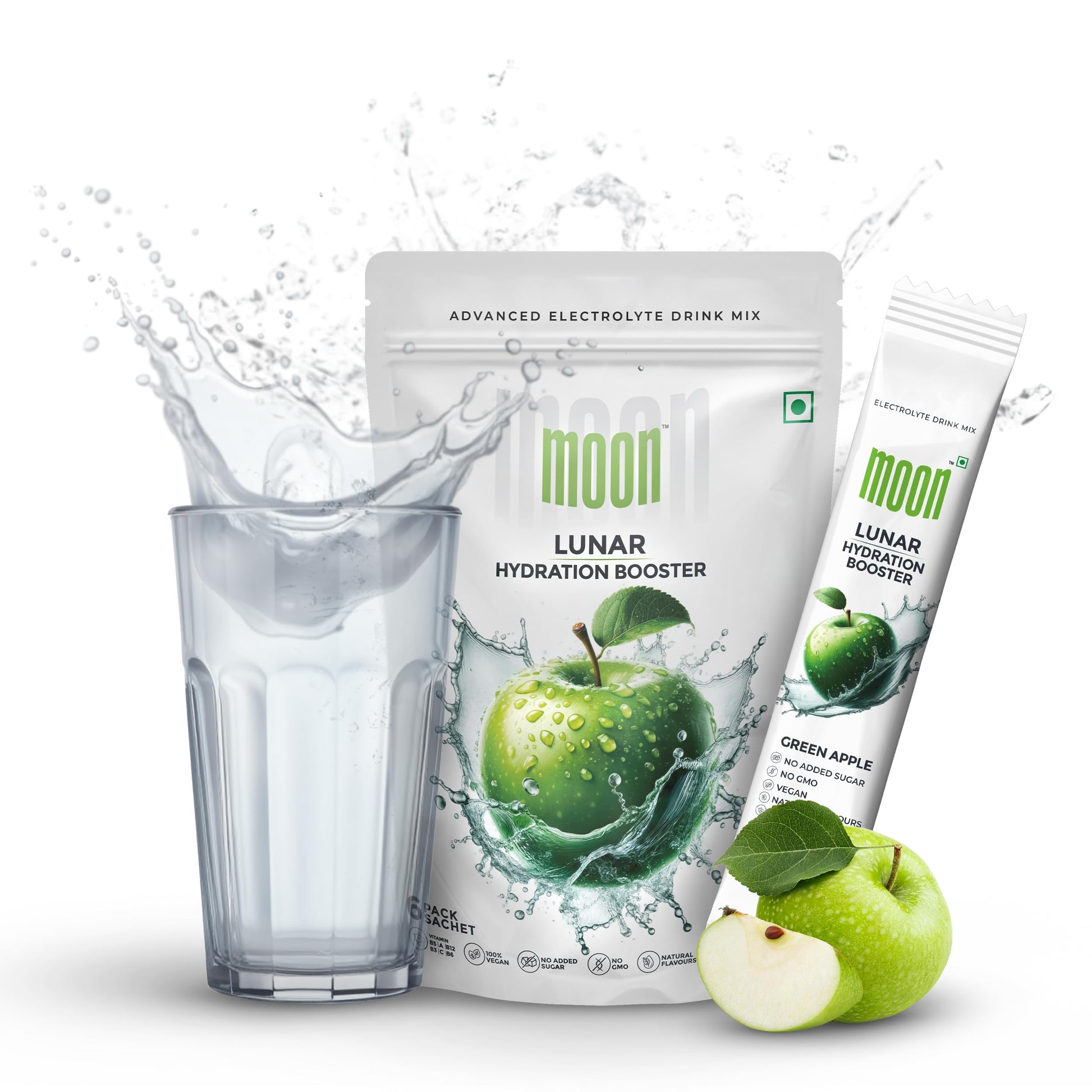 Moon Lunar Blueberry Hydration booster | Drink Mix With Enriching Nutrients | Low Sugar energy Drink Mix | 100% Natural & Hea