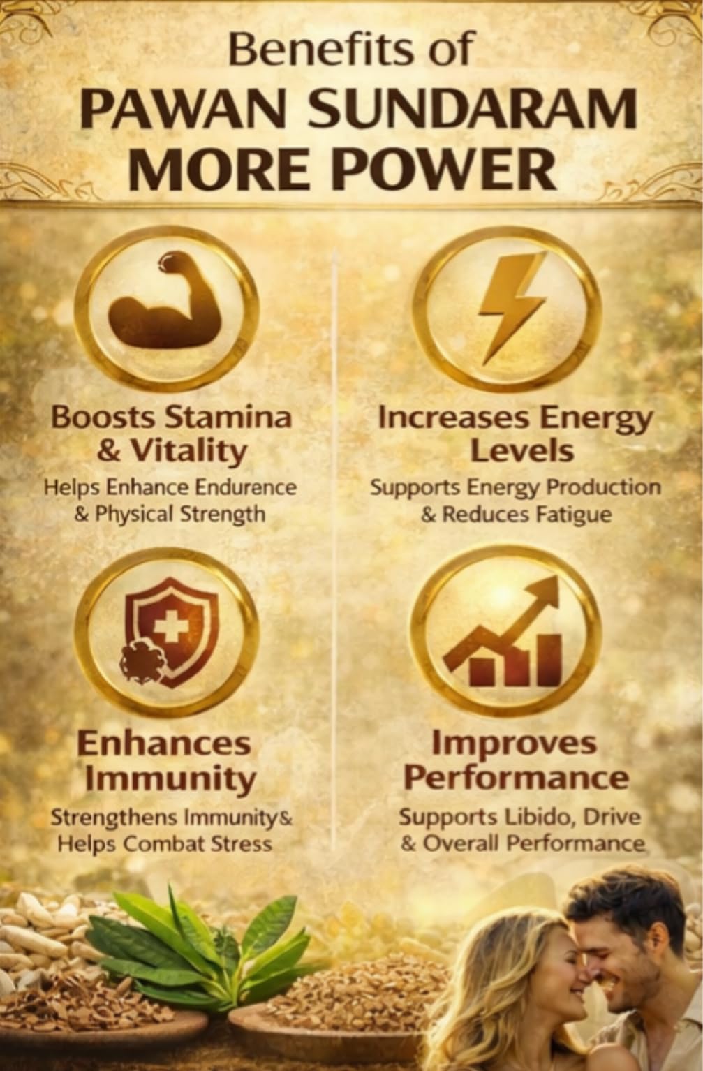 More Power Safed Musli Supplement, 30 Capsules, Herbal Blend with Ashwagandha, Shatavari, Kaunch Beej - label detail