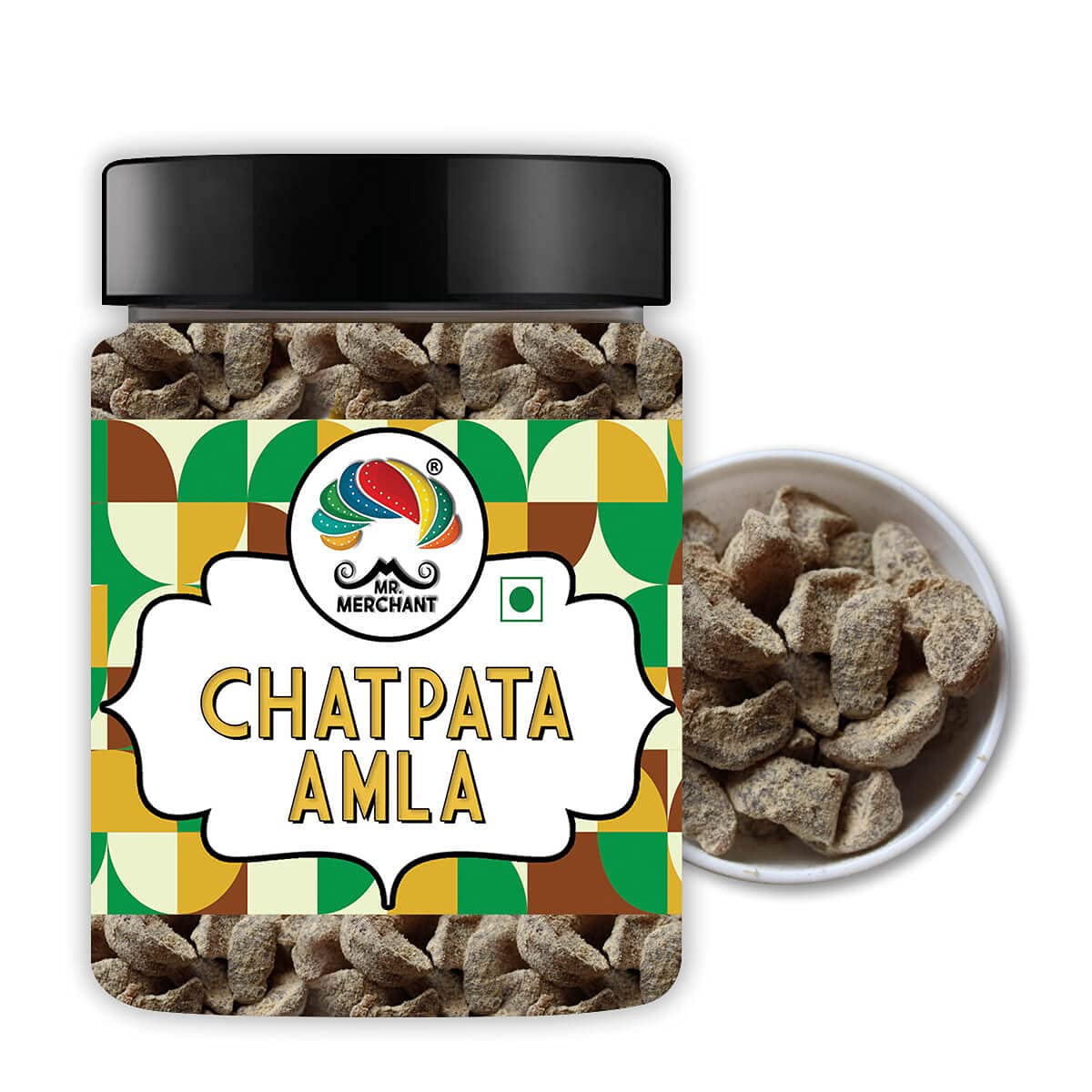 Mr. Merchant Chatpata Amla Candy, Salted Spicy Indian Gooseberry, Natural Dried Mukhwas
