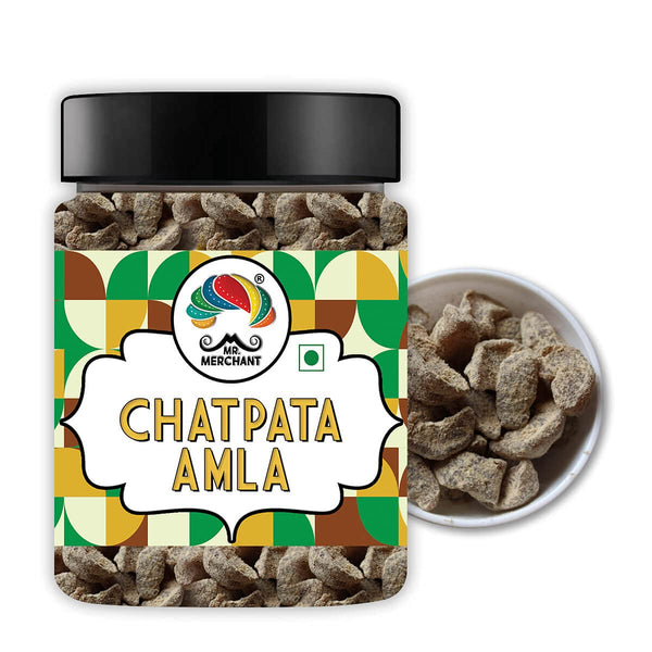 Mr. Merchant Chatpata Amla Candy, Salted Spicy Indian Gooseberry, Natural Dried Mukhwas