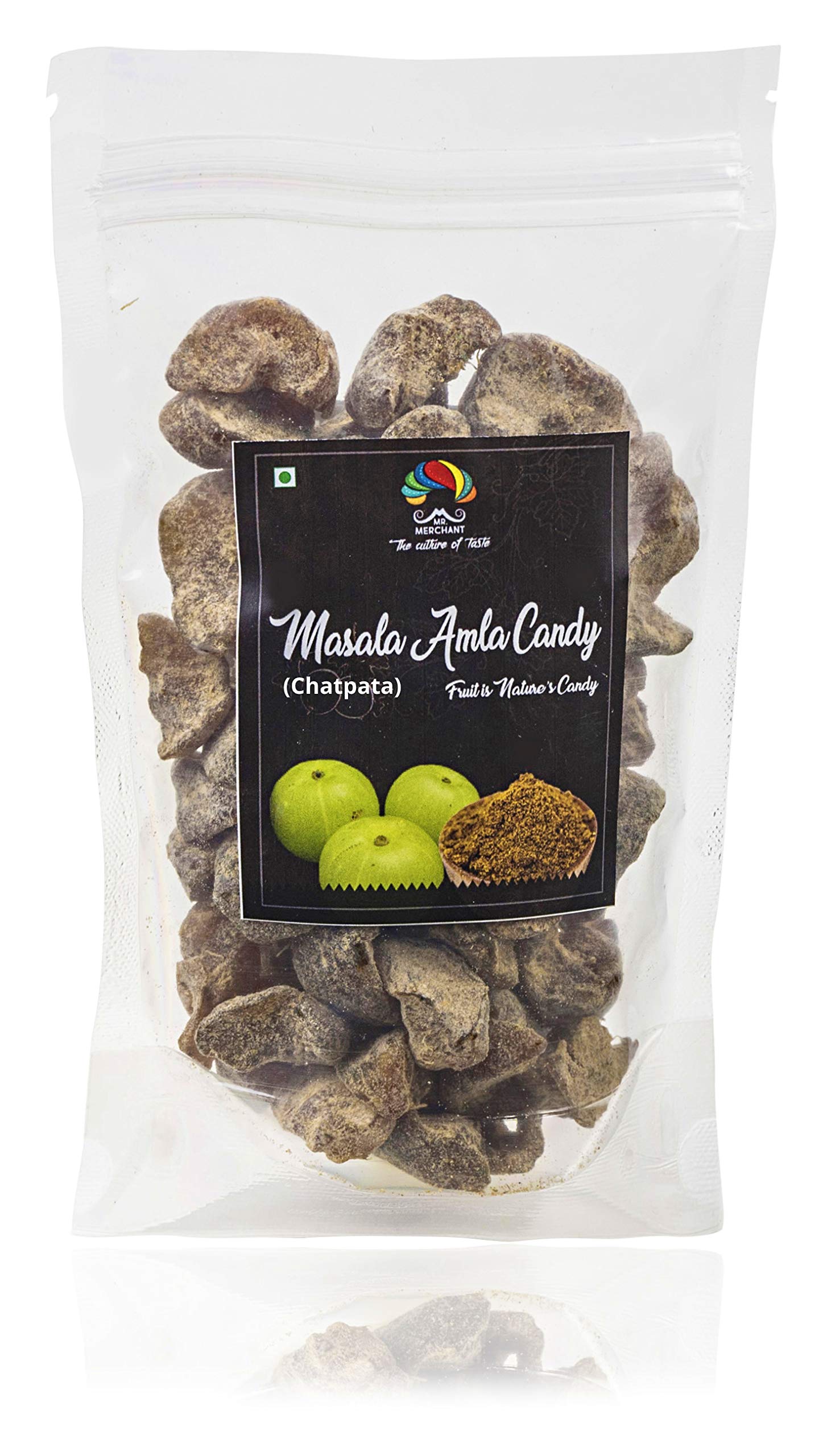 Mr. Merchant Chatpata Amla Candy, Salted Spicy Indian Gooseberry, Natural Dried Mukhwas (8)