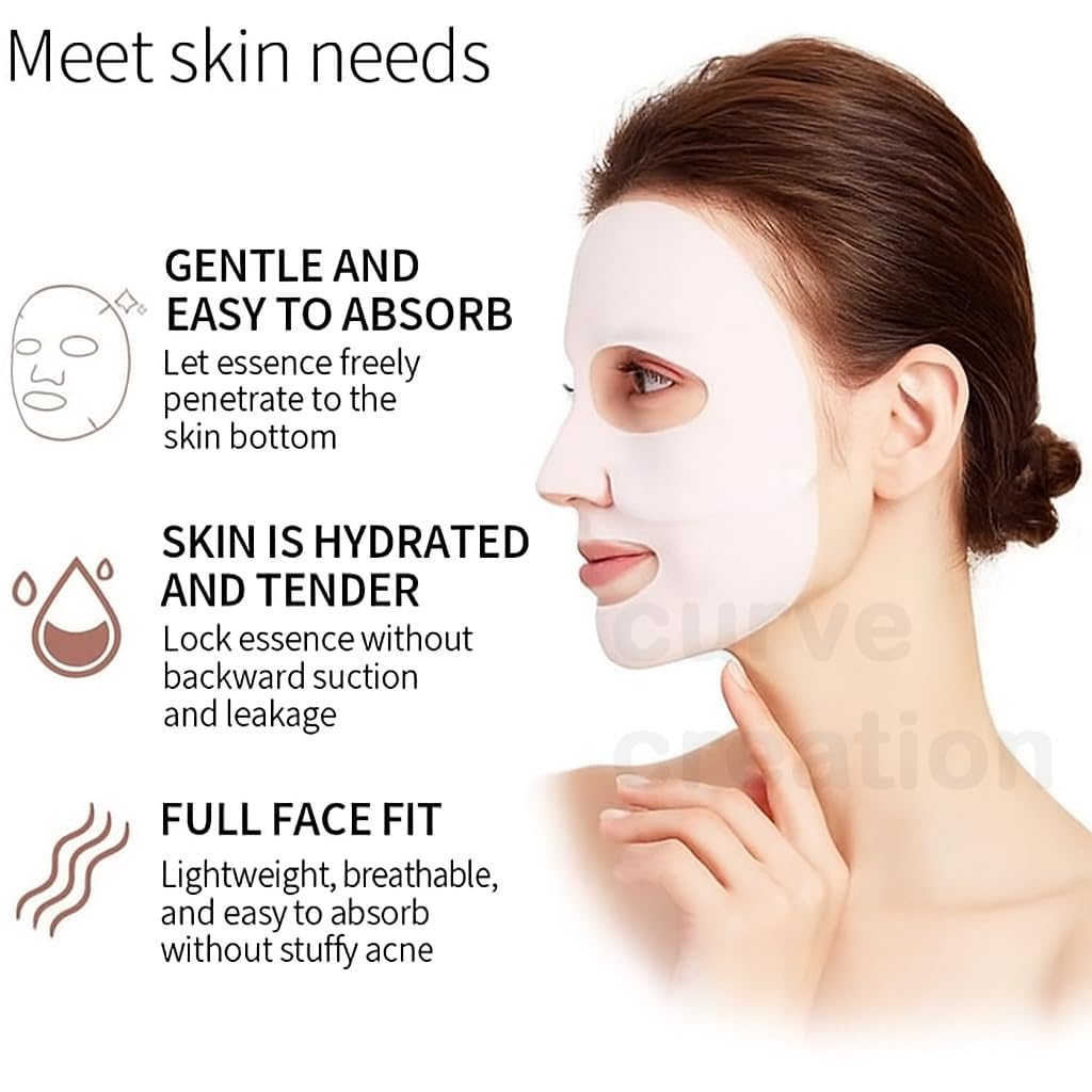 Muej Bio Collagen Real Deep Mask Sheet for Face, Single-Use Collagen-Infused Facial Sheet Mask, 50g - back view