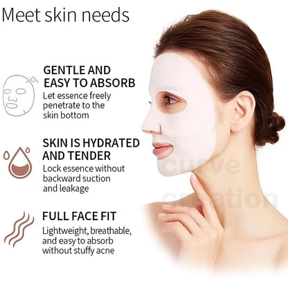 Muej Bio Collagen Real Deep Mask Sheet for Face, Single-Use Collagen-Infused Facial Sheet Mask, 50g - back view