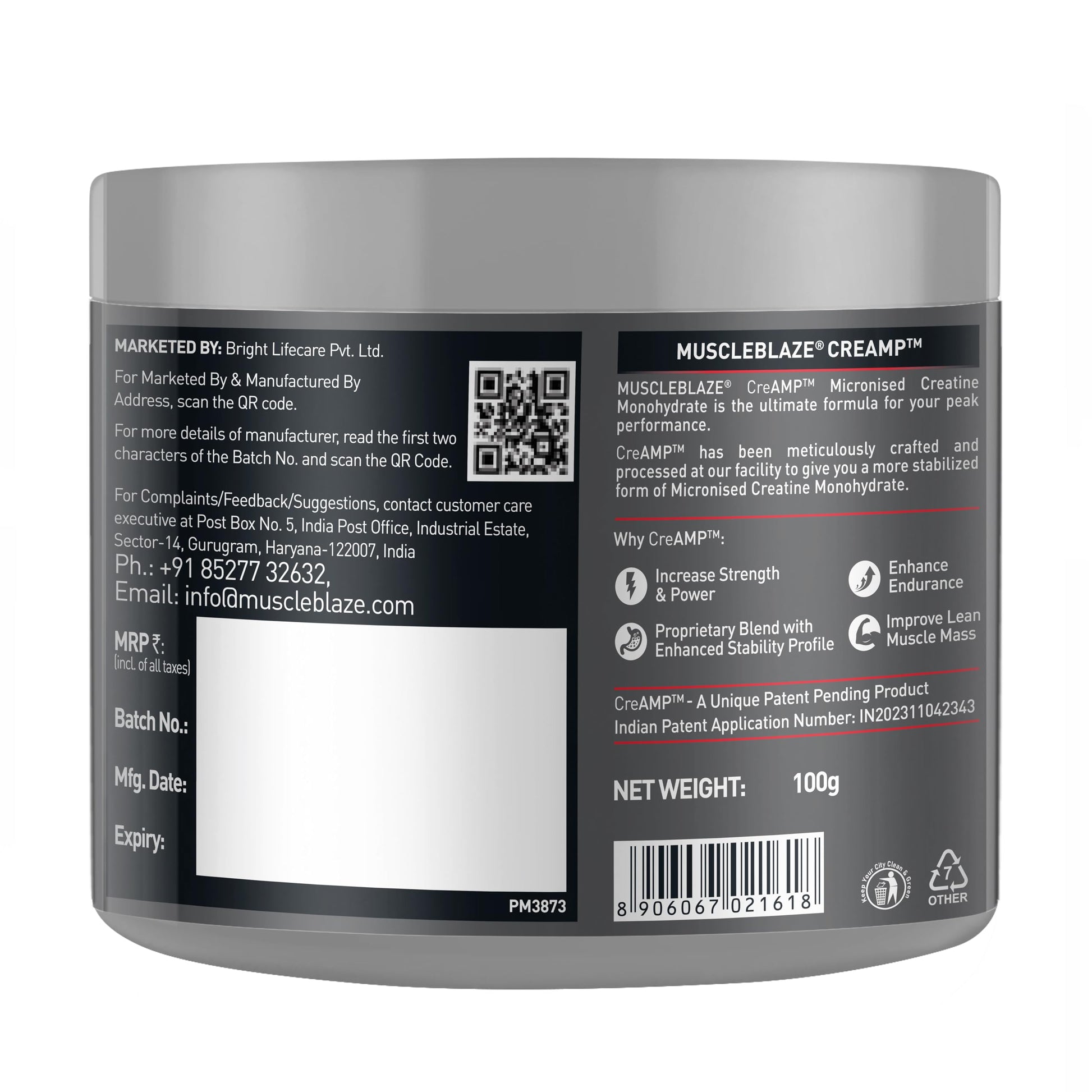 MuscleBlaze 100% Clean Raw Whey Protein Concentrate, 1kg (2.2lbs), Unflavored, Adult Supplement with Digestive Enzymes - ingr