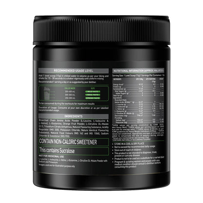 MuscleBlaze BCAA Pro Powder, Litchi Flavor, 240g, Intra-Workout BCAA Supplement with Electrolytes - packaging (11)