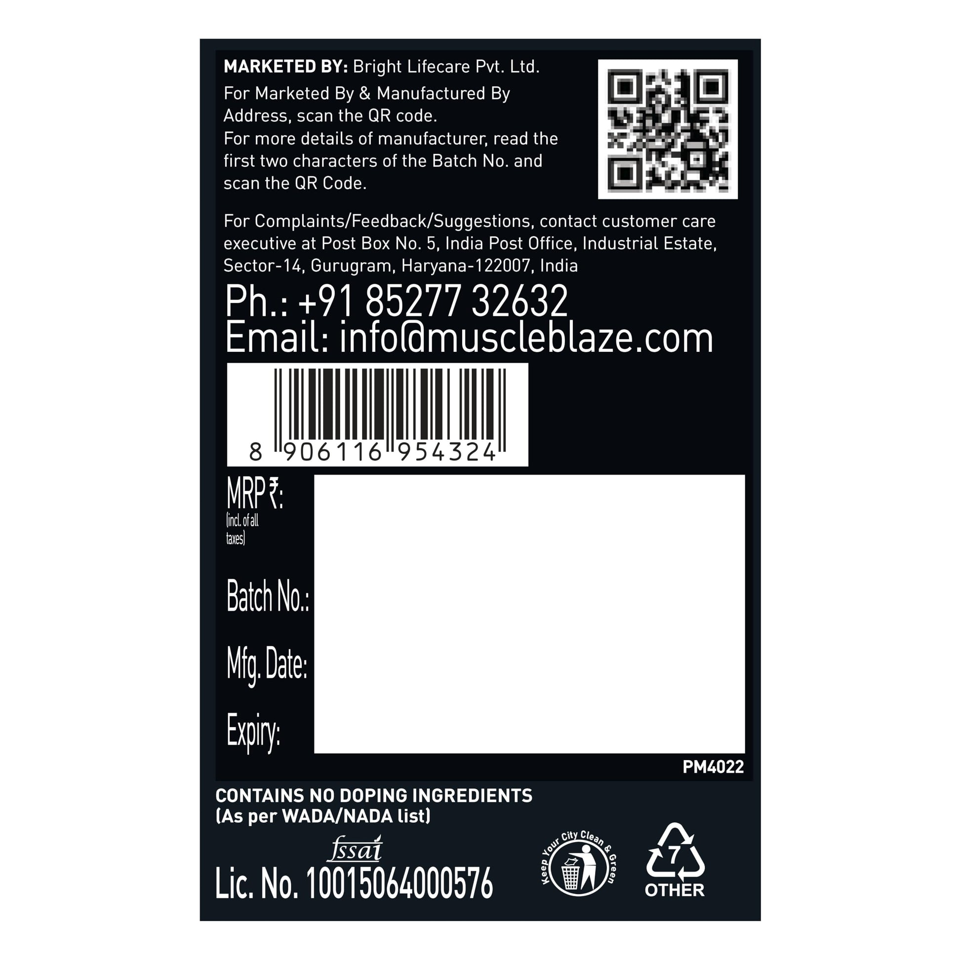 MuscleBlaze BCAA Pro Powder, Litchi Flavor, 240g, Intra-Workout BCAA Supplement with Electrolytes - close-up detail (14)