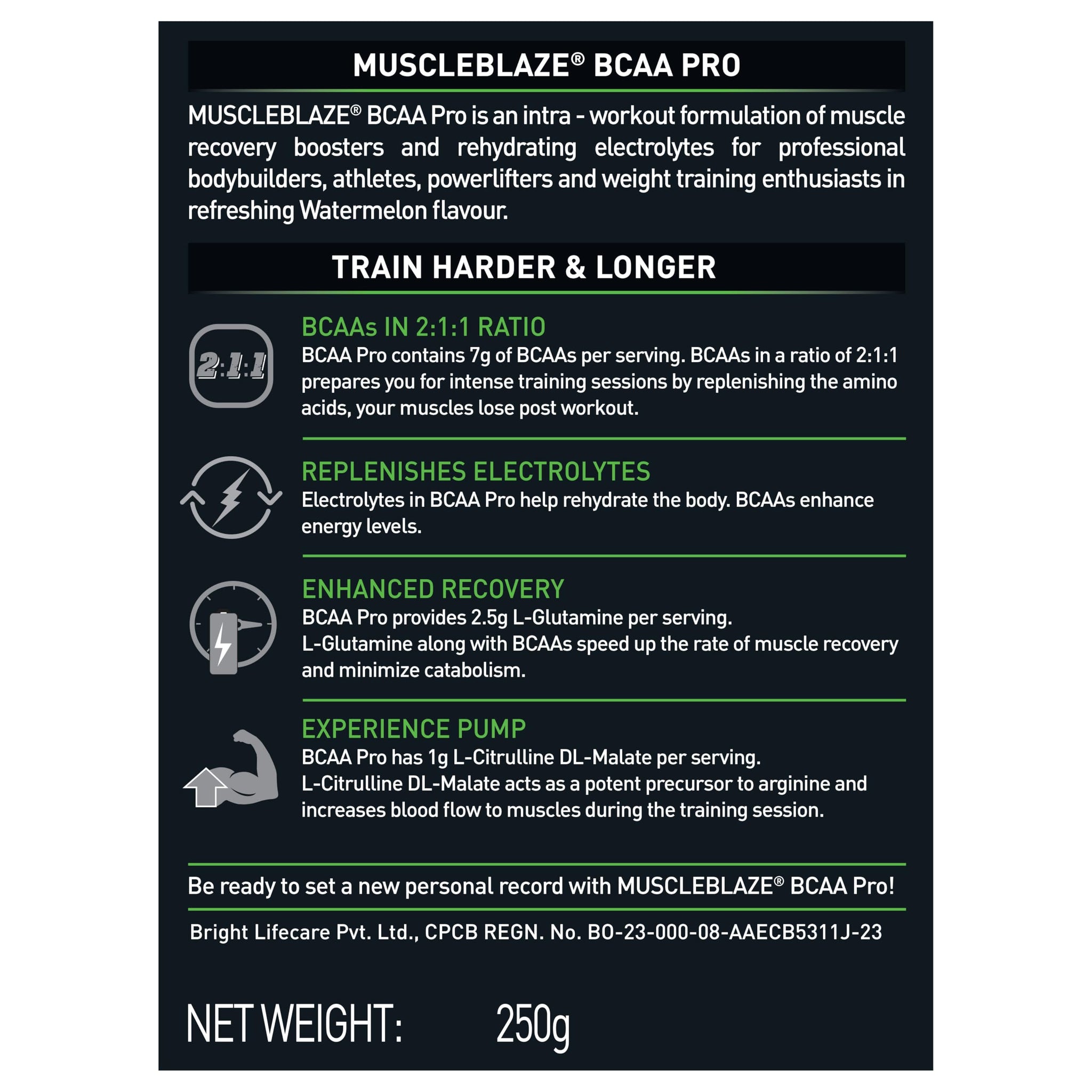 MuscleBlaze BCAA Pro Powder, Litchi Flavor, 240g, Intra-Workout BCAA Supplement with Electrolytes - in use (15)