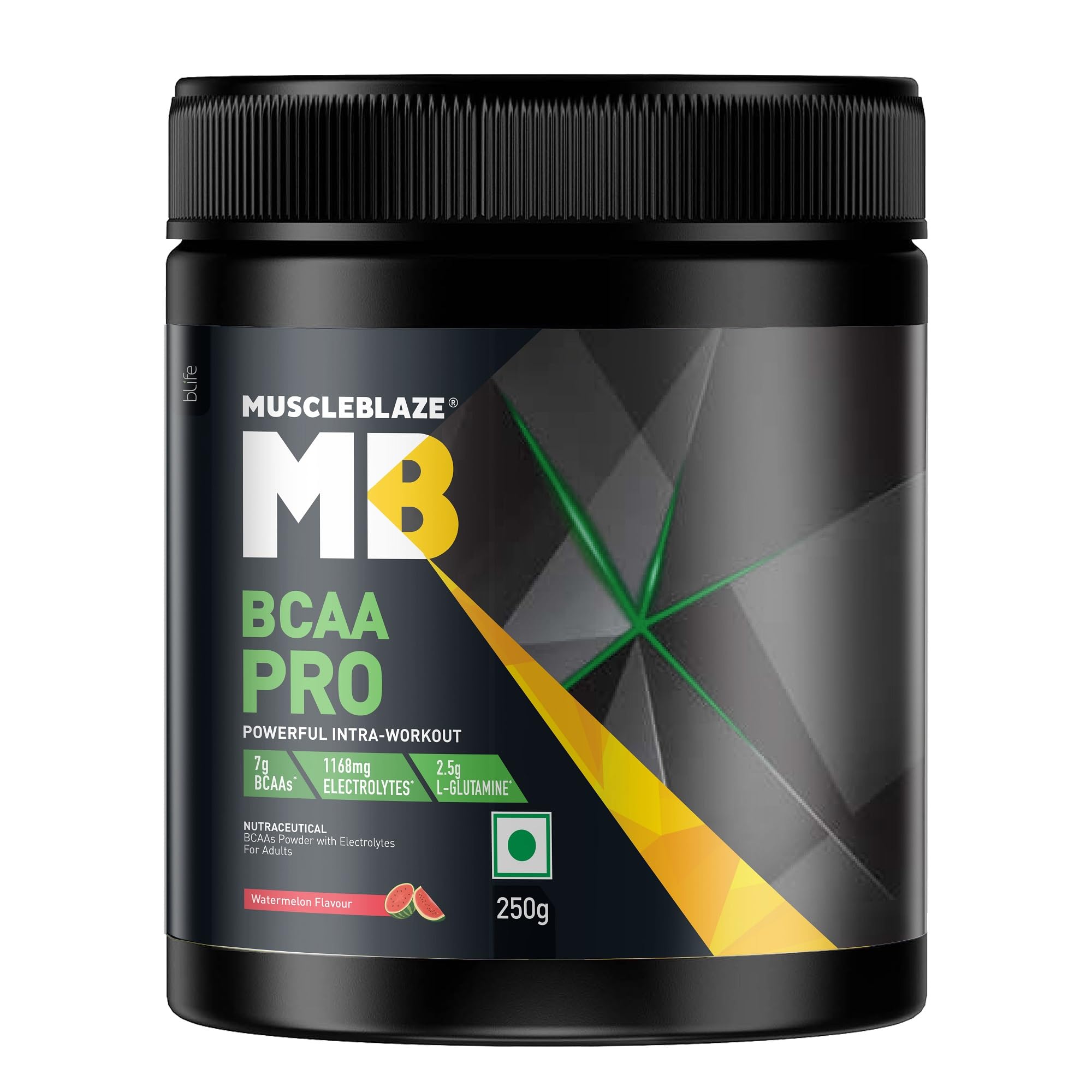 MuscleBlaze BCAA Pro Powder, Litchi Flavor, 240g, Intra-Workout BCAA Supplement with Electrolytes (9)
