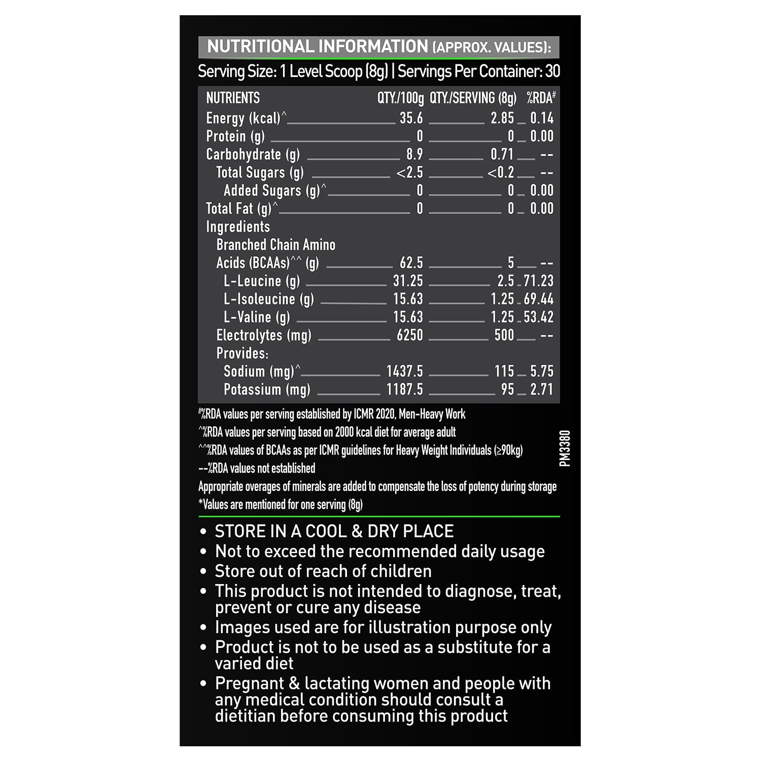 MuscleBlaze BCAA Pro Powder with Electrolytes, Zero Added Sugar, Intra-Workout Supplement - packaging