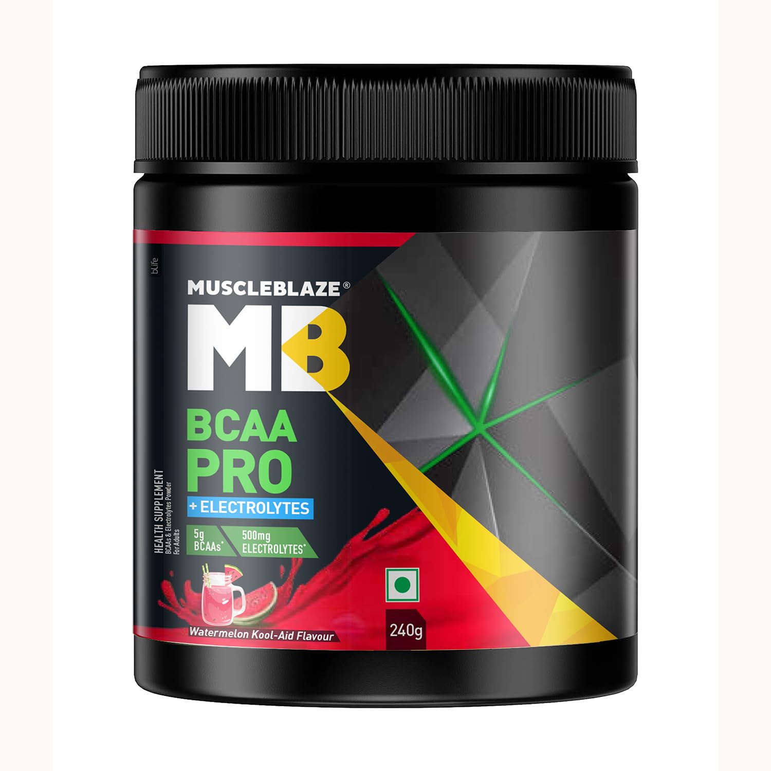 MuscleBlaze BCAA Pro Powder with Electrolytes, Zero Added Sugar, Intra-Workout Supplement (8)