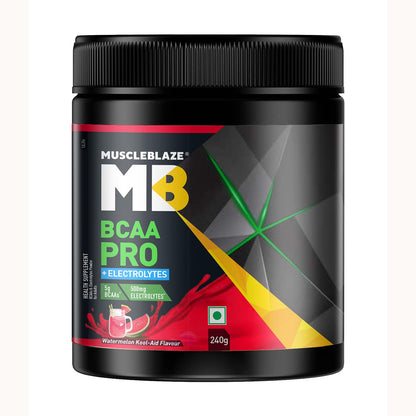 MuscleBlaze BCAA Pro Powder with Electrolytes, Zero Added Sugar, Intra-Workout Supplement (8)