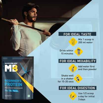 MuscleBlaze Beginner's Whey Protein Powder, Chocolate Flavor, Whey Protein Supplement - packaging (13)