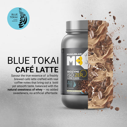 MuscleBlaze Biozyme Iso-Zero Low Carb Whey Protein Isolate Powder with EAF, Third Party Tested, Award Winning - back view