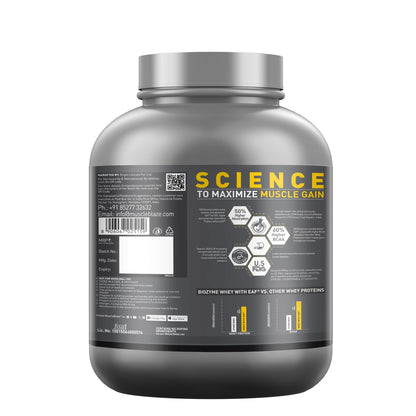 MuscleBlaze Biozyme Iso-Zero Low Carb Whey Protein Isolate Powder with EAF, Third Party Tested, Award Winning - close-up deta