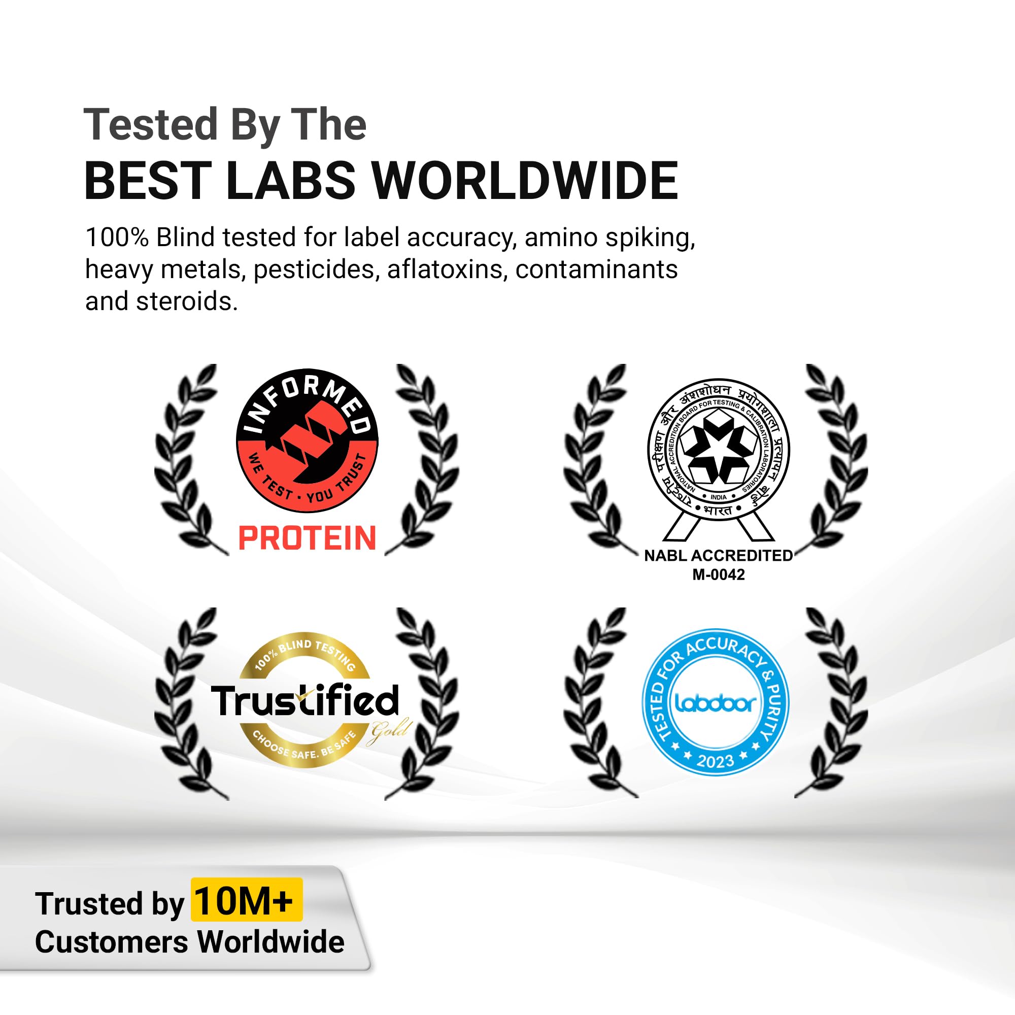 MuscleBlaze Biozyme Iso-Zero Low Carb Whey Protein Isolate Powder with EAF, Third Party Tested, Award Winning - label detail