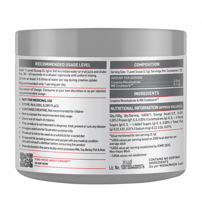 MuscleBlaze Biozyme Performance Whey Protein with Creatine Monohydrate, 1kg + 120g, Adult Unisex Nutritional Supplement - bac