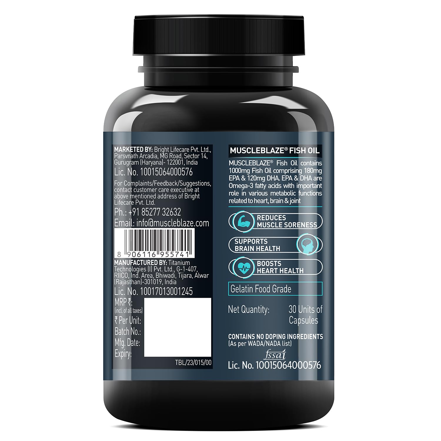 MuscleBlaze Biozyme Performance Whey Protein with Creatine Monohydrate, 1kg + 120g, Adult Unisex Nutritional Supplement - ing