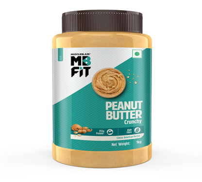 MuscleBlaze Classic Peanut Butter with Flaxseed, Omega 3 & 6, 1 kg, 26g Protein, No Trans Fat (9)