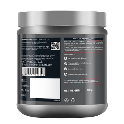 MuscleBlaze CreAMP Creatine Monohydrate Powder, Unflavored, Micronized with MB CreAbsorb - in use (27)