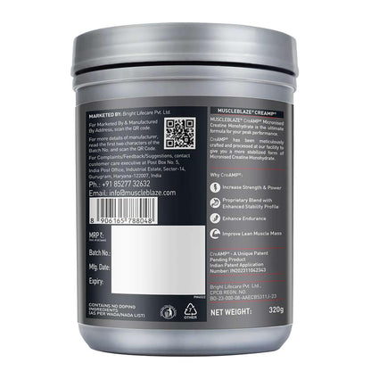 MuscleBlaze CreAMP Micronised Creatine Monohydrate Powder, 120g, Unisex Adult Nutritional Supplement - in use (17)