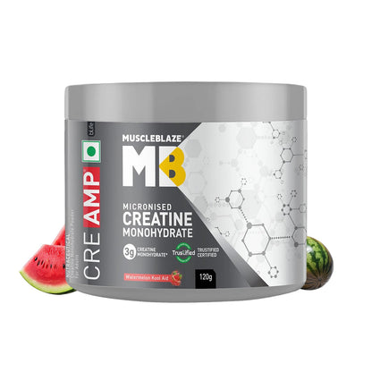 MuscleBlaze CreAMP Micronised Creatine Monohydrate Powder, 4g Per Serving, Adult Unisex Nutritional Supplement (10)