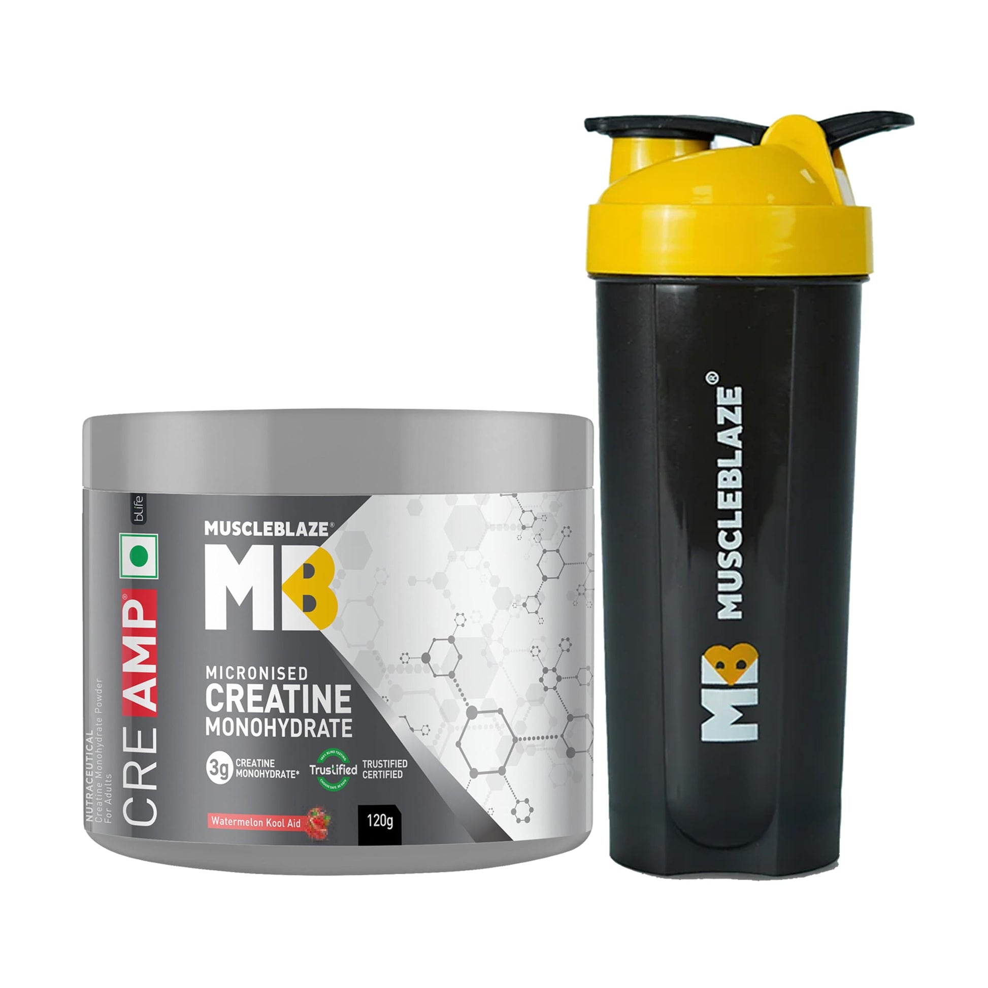 MuscleBlaze CreAMP Micronised Creatine Monohydrate Powder, 4g Per Serving, Adult Unisex Nutritional Supplement (17)
