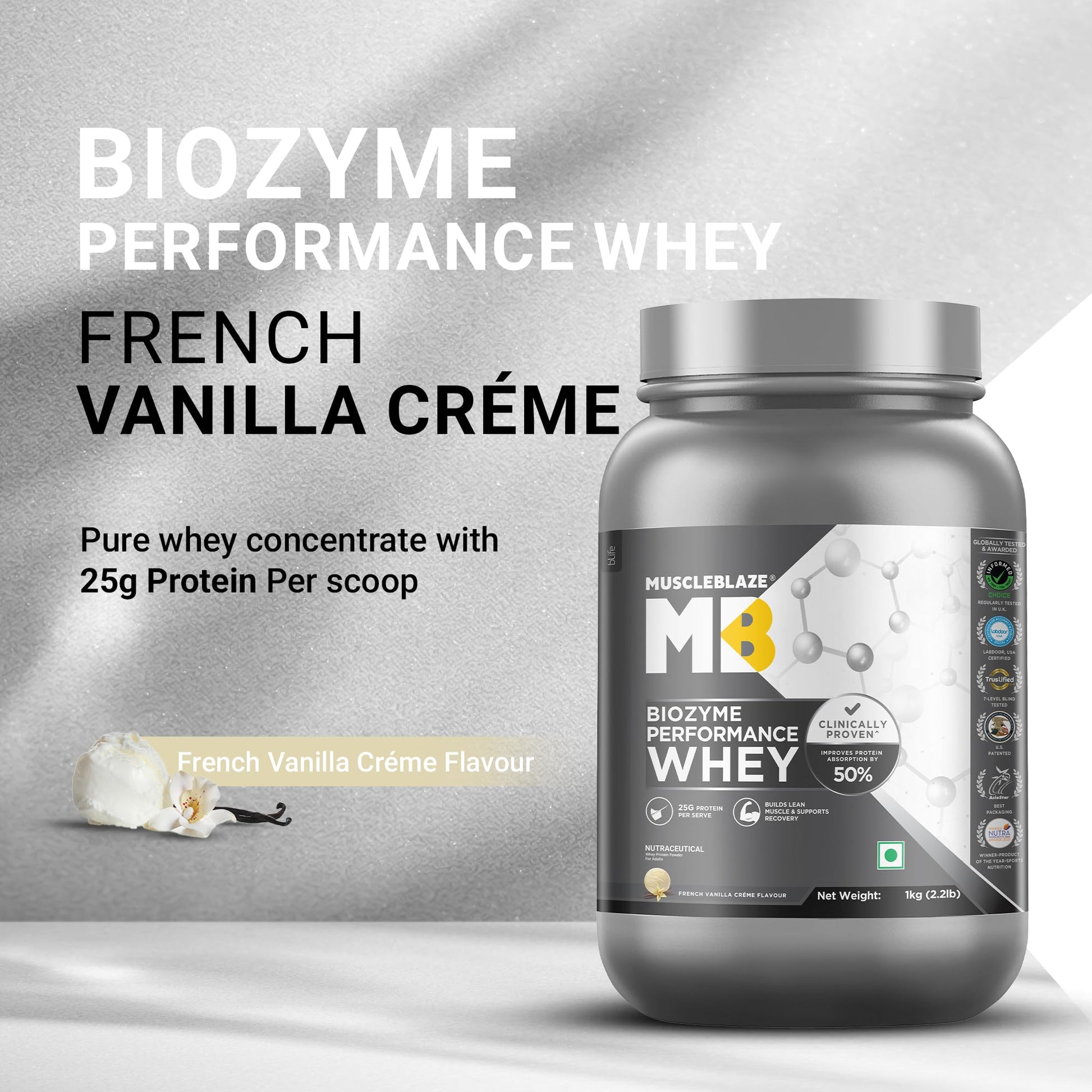 MuscleBlaze Cyclone Blender Shaker Bottle, Black, 700ml - front view (21)
