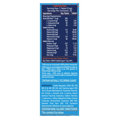 MuscleBlaze Fuel One Sports Hydr8 Electrolyte Supplement, 20 Effervescent Tablets, Unisex Adult - packaging (15)