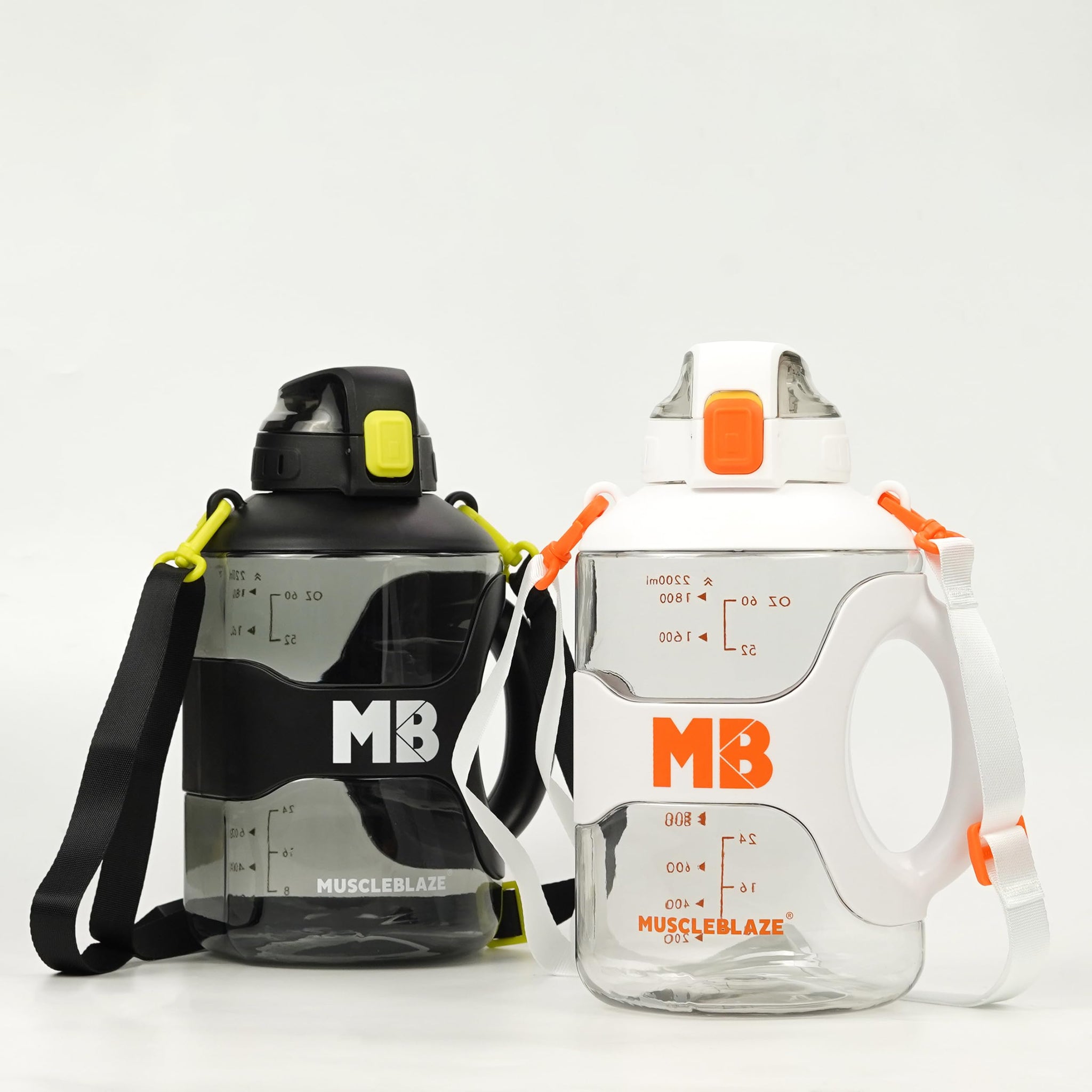 MuscleBlaze Gym Gallon Water Bottle, 2.2L, BPA-Free Plastic, Ergonomic Handle, Leakproof Lid, Unisex - ingredients panel