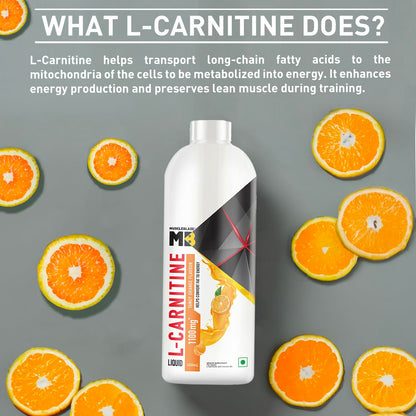 MuscleBlaze Liquid L-Carnitine 1100mg, 450ml, Adult Unisex Nutritional Supplement - ingredients panel (13)