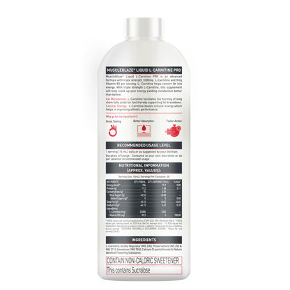 MuscleBlaze Liquid L-Carnitine PRO Nutritional Supplement, 3300mg, 450ml - in use (15)